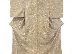 アンティーク　芝草模様手織り紬着物